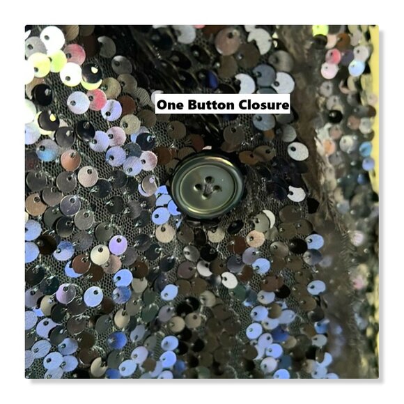 Joan Rivers Touch of Sparkle Sequin Blazer Midnight Blue Sz 1X - Picture 11 of 14